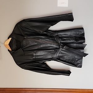 Women's Wilson's Leather Black Vintage Jacket Size Small